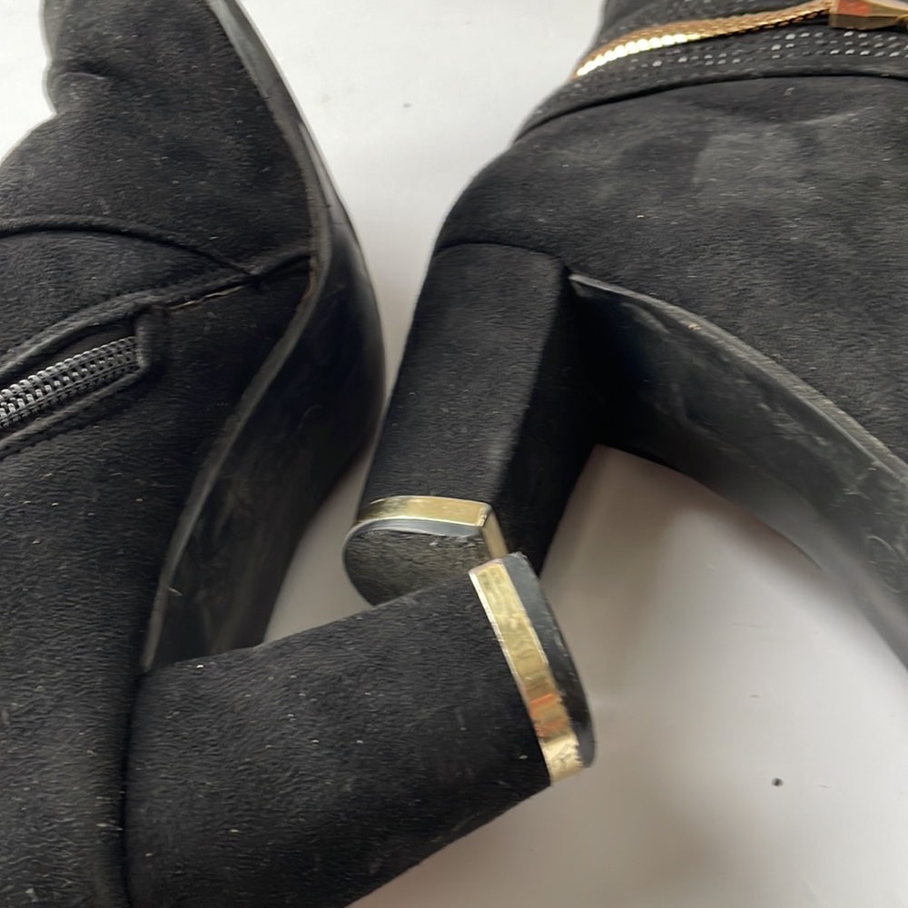 Suede Ankle Booties - Picture 7 of 9